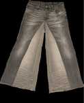 wide grey-white custom jeans
