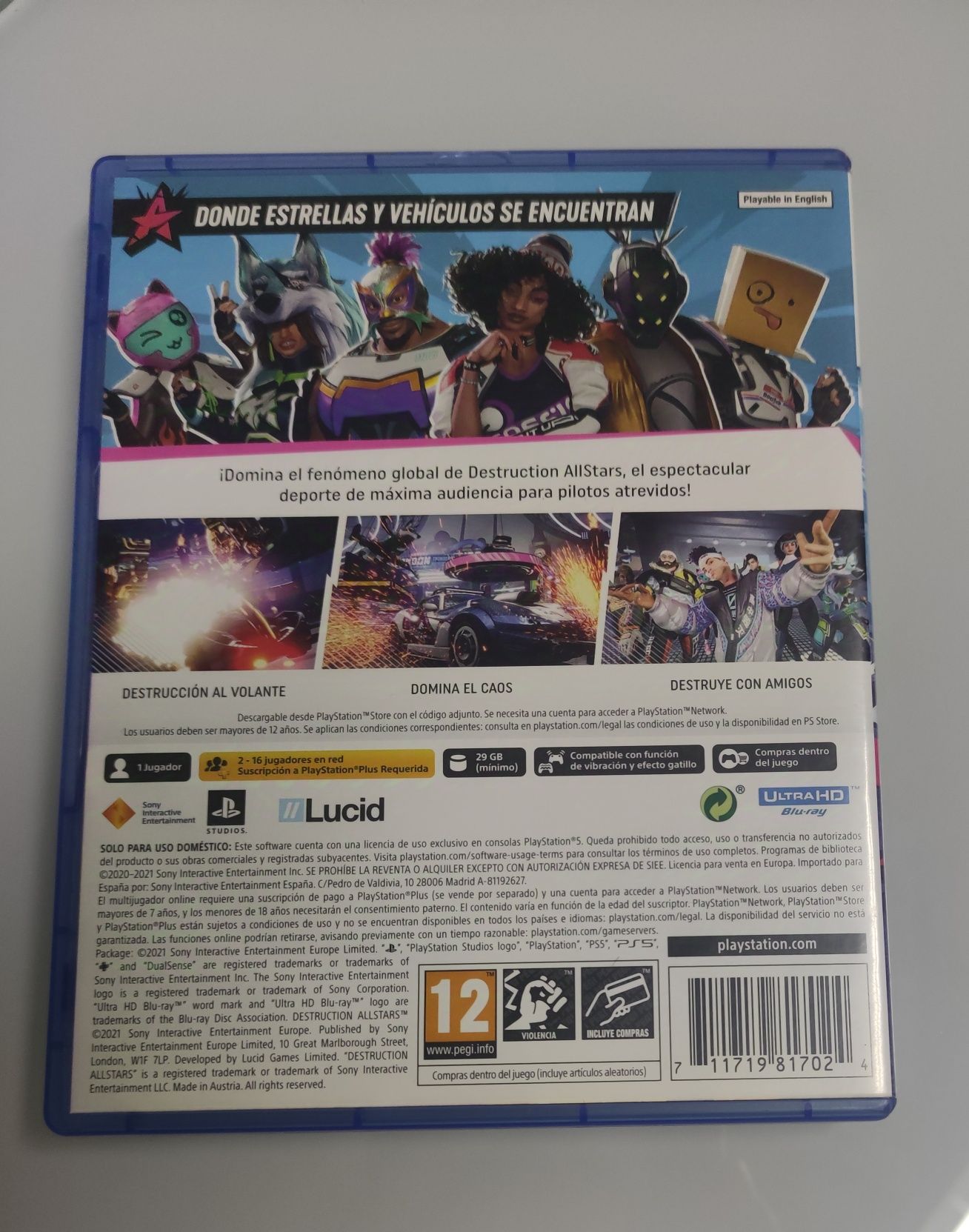 Jogo Destruction AllStars PS5