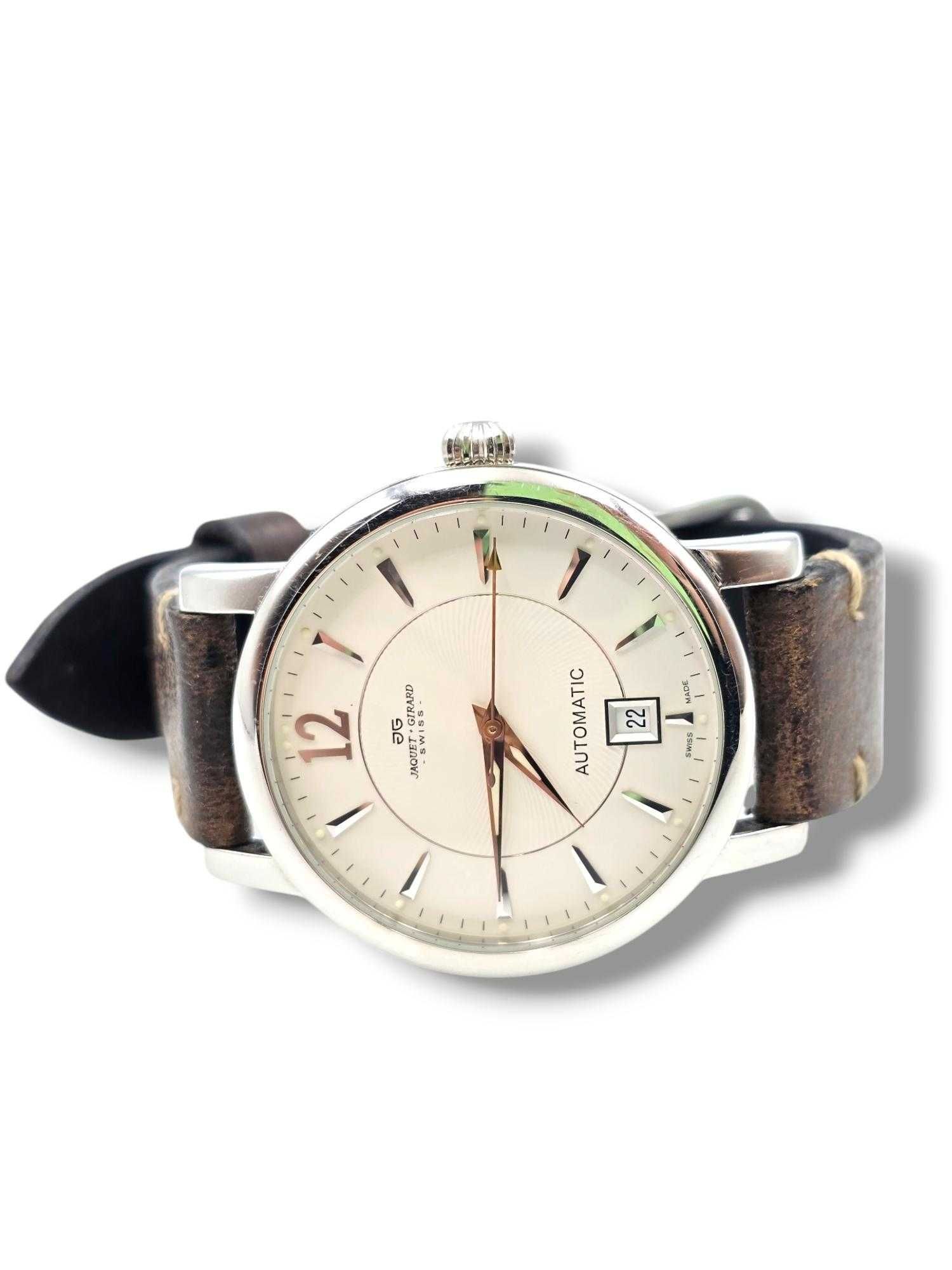 Ponadczasowy! Zegarek Jaquet-Girard Classique Automatique Date