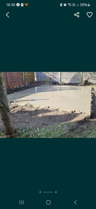 Wylewki betonowe pod Tarasy altany garaże domki