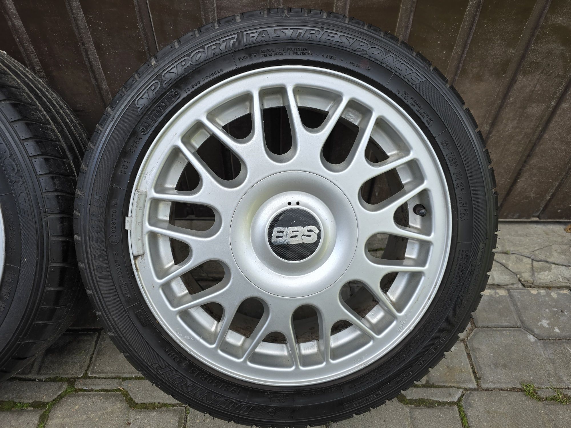 Felgi z oponami 195/50R15 BBS Golf 3 GT MK1 MK2 Jetta Polo Lupo