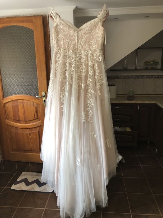 Весільна сукня пудрового кольору великий розмір