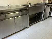 Balcao de cozinha em inox