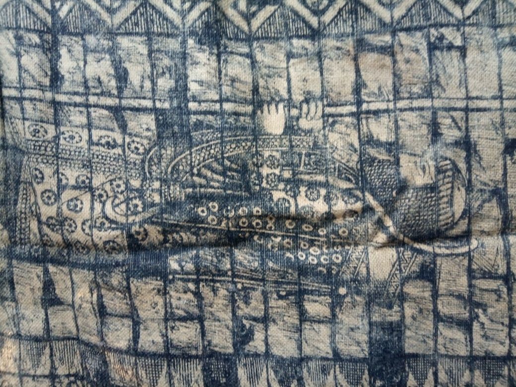 Antiga grande tapeçaria oriental