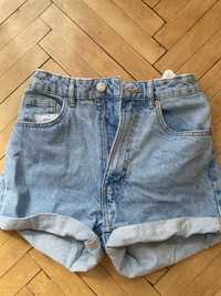 джинсові шорти zara xs 34