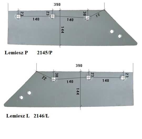 Lemiesz, części do pługa Fenet  polska jakość!