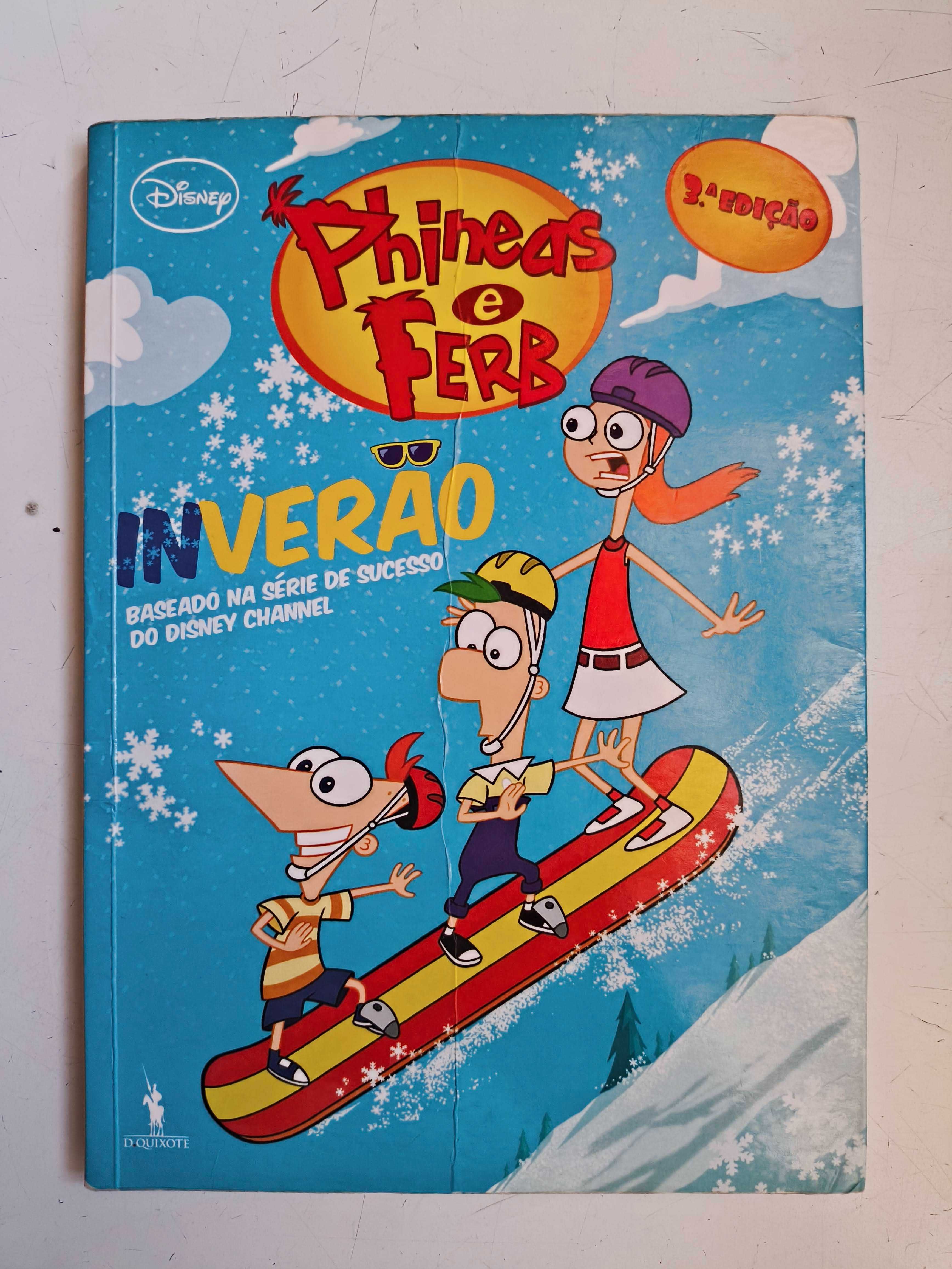 Conjunto de 5 Livros do Phineas e Ferb