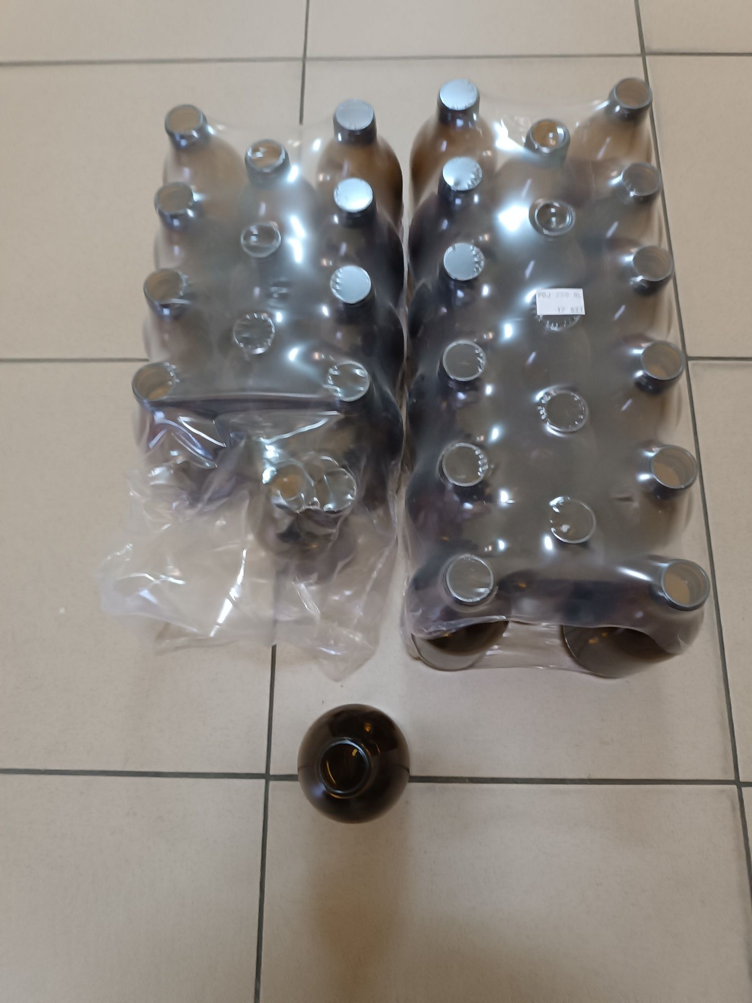 Butelka szklana oranżowa 250 ml