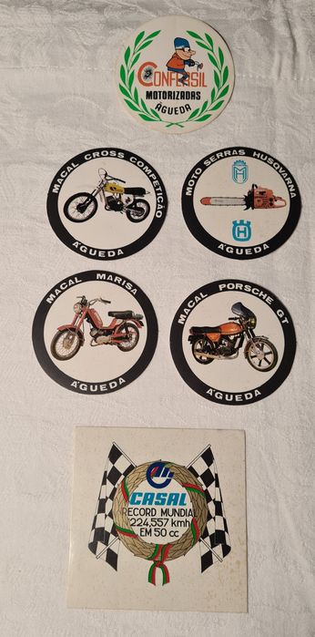 Autocolantes de marcas portuguesas e estrangeiras. Decada de 70/80/90.