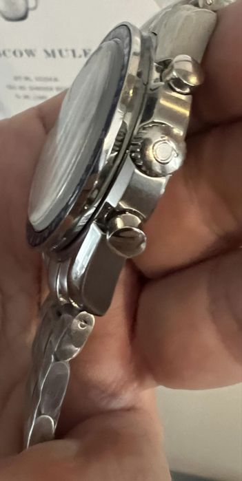 Moonswatch speedmaster caixa em aço