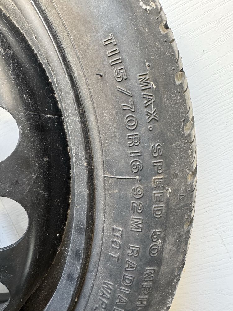 Kolo dojazdowe zapasowe Opel T115 70R16 92M nowe