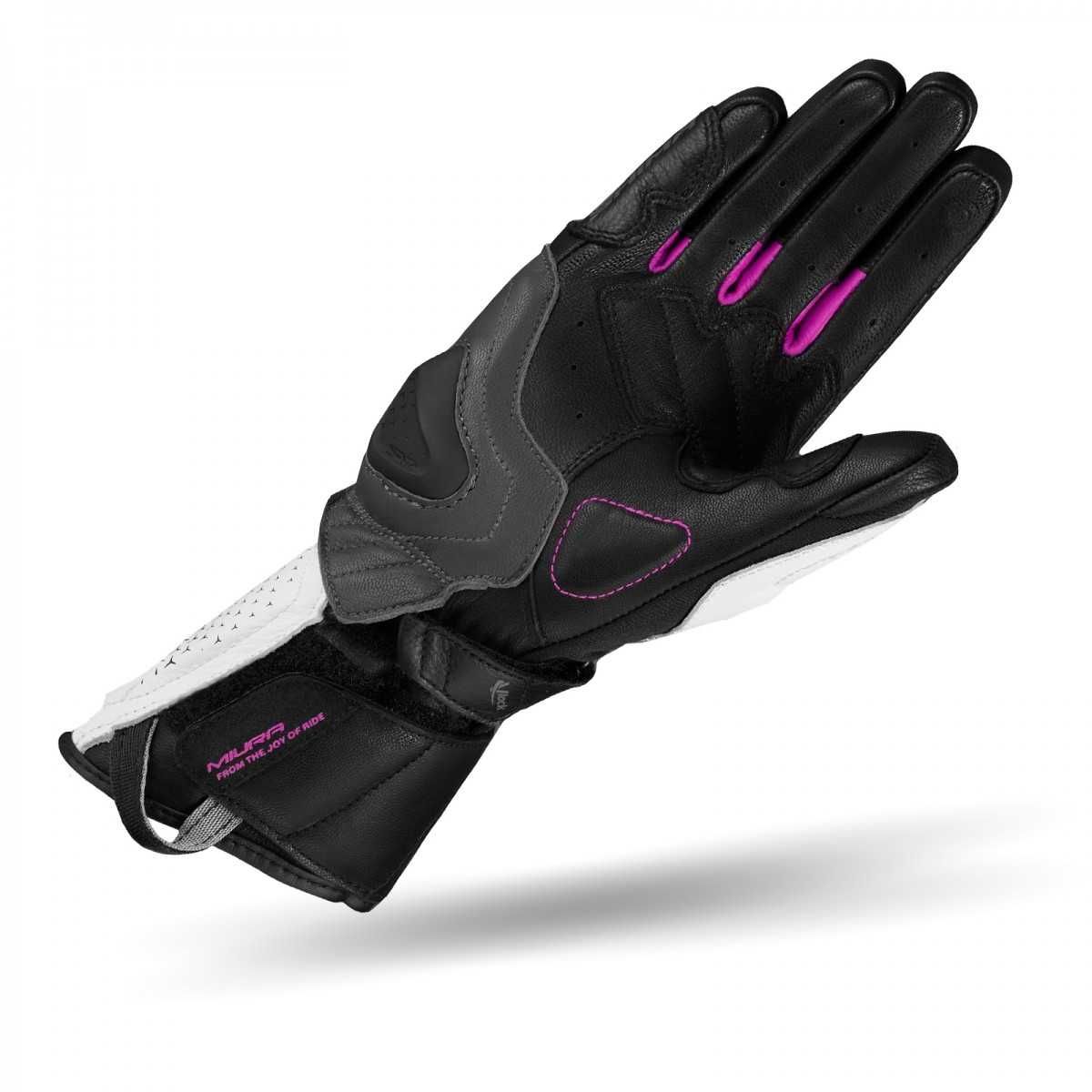 Rękawice motocyklowe damskie sportowe SHIMA MIURA GLOVES PINK