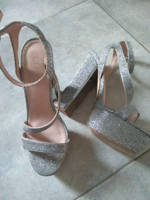 Sandałki na grubym  obcasie Londyn roz. 37