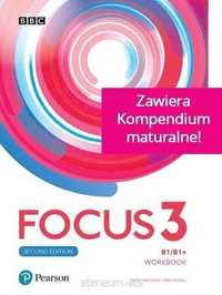 NOWE^ Focus 3 Ćwiczenia + Kompendium Maturalne Longman Pearson
