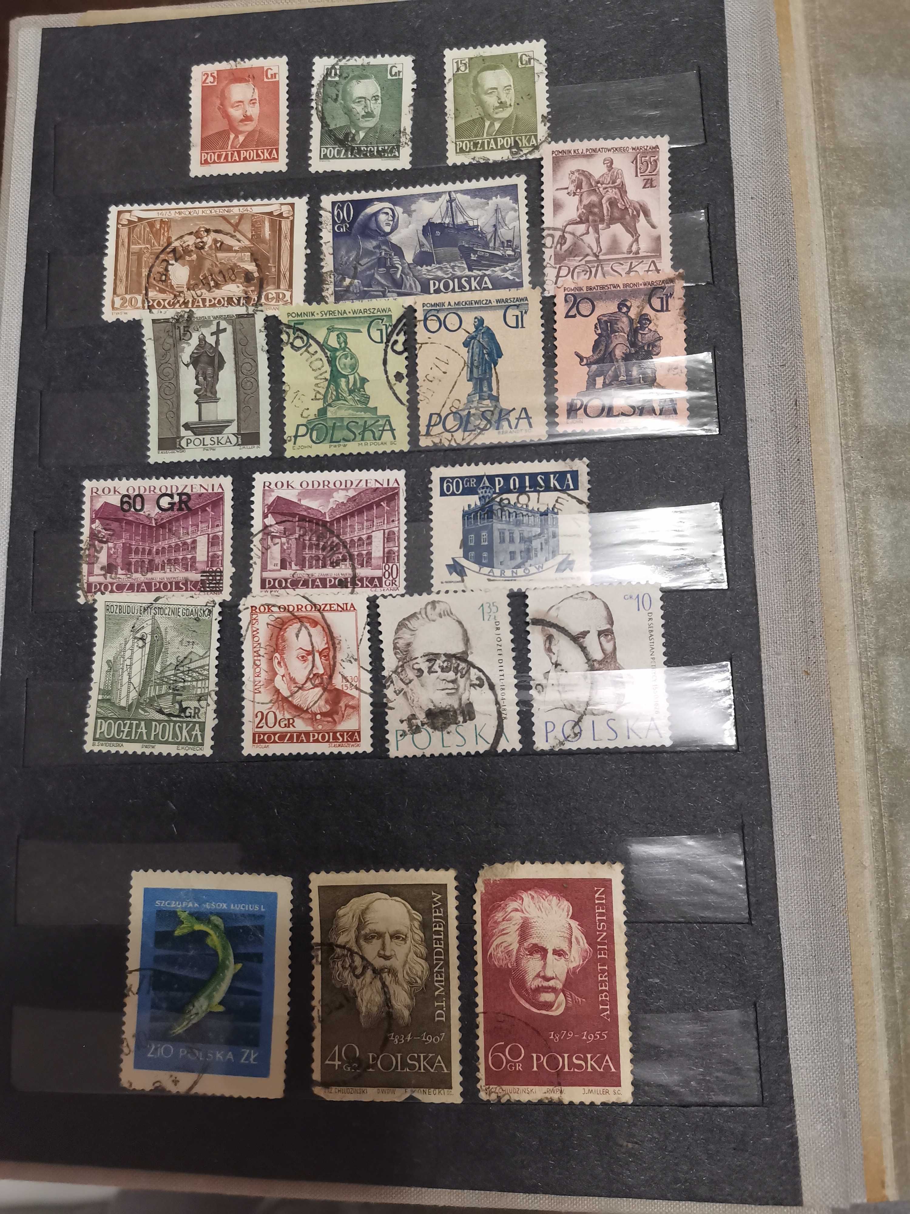 Znaczki pocztowe polskie z lat 50