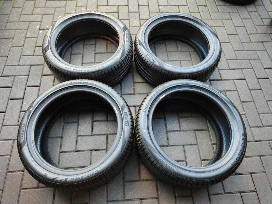 225/45 + 245/40 R18 PIRELLI Cinturato P7 TM MO 2025r NOWE Letnie 4szt