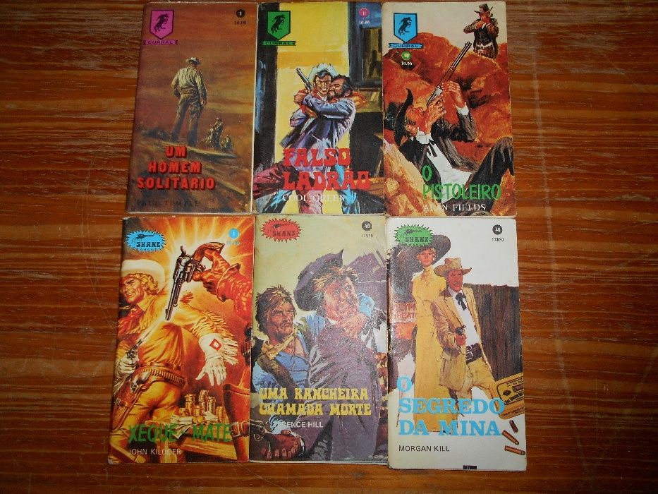 Lote de livros de Cowboys