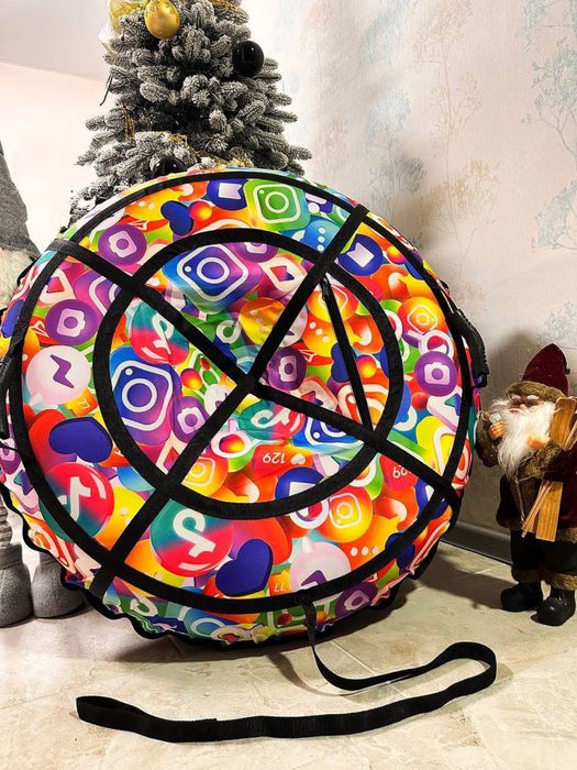 Тюбинг тюбінг надувний санки надувні плюшка ватрушка для снігу та води