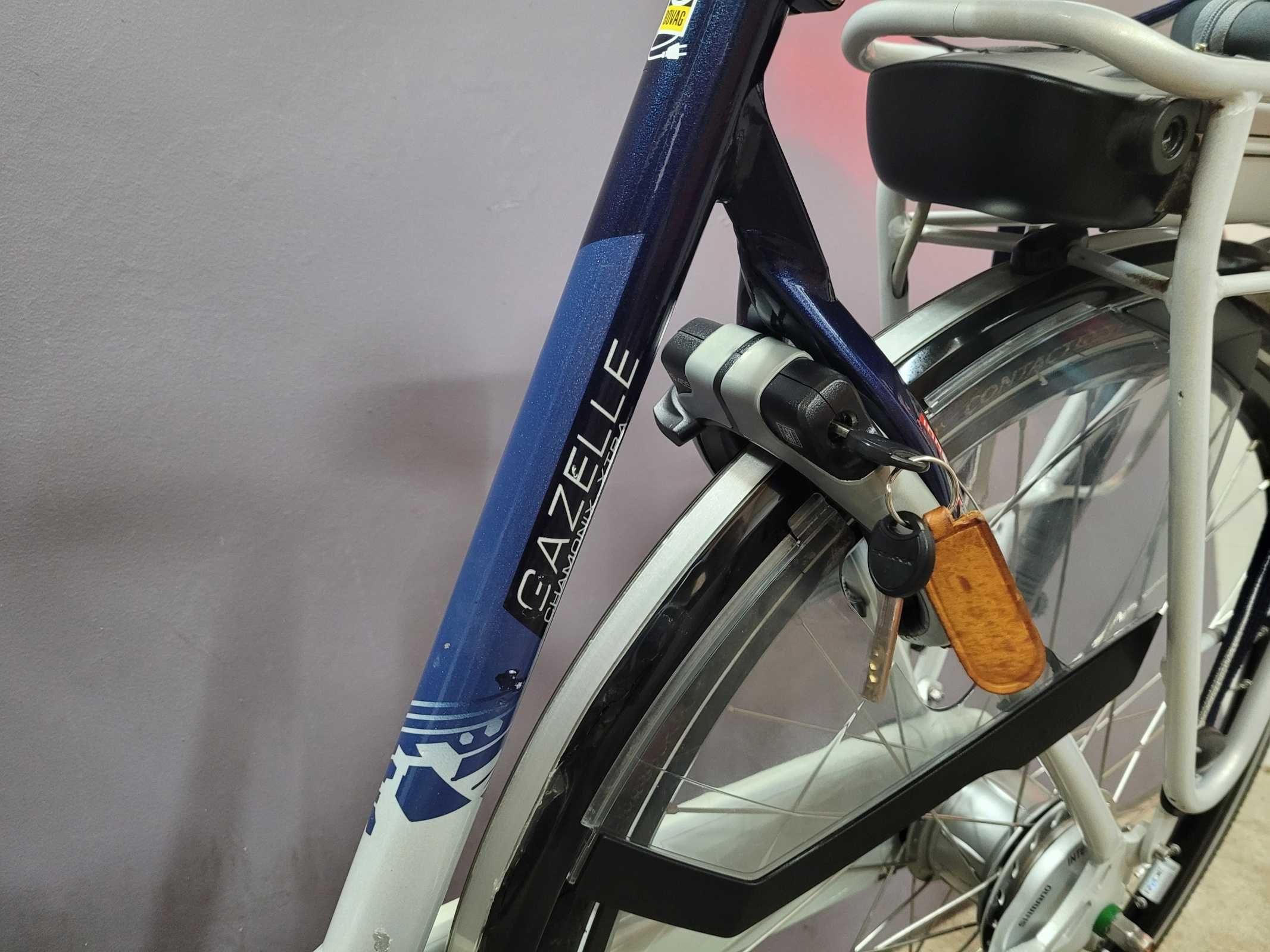 Rower elektryczny GAZELLE CHAMONIX Xtra. 1800km 36v 35 ładowań baterii