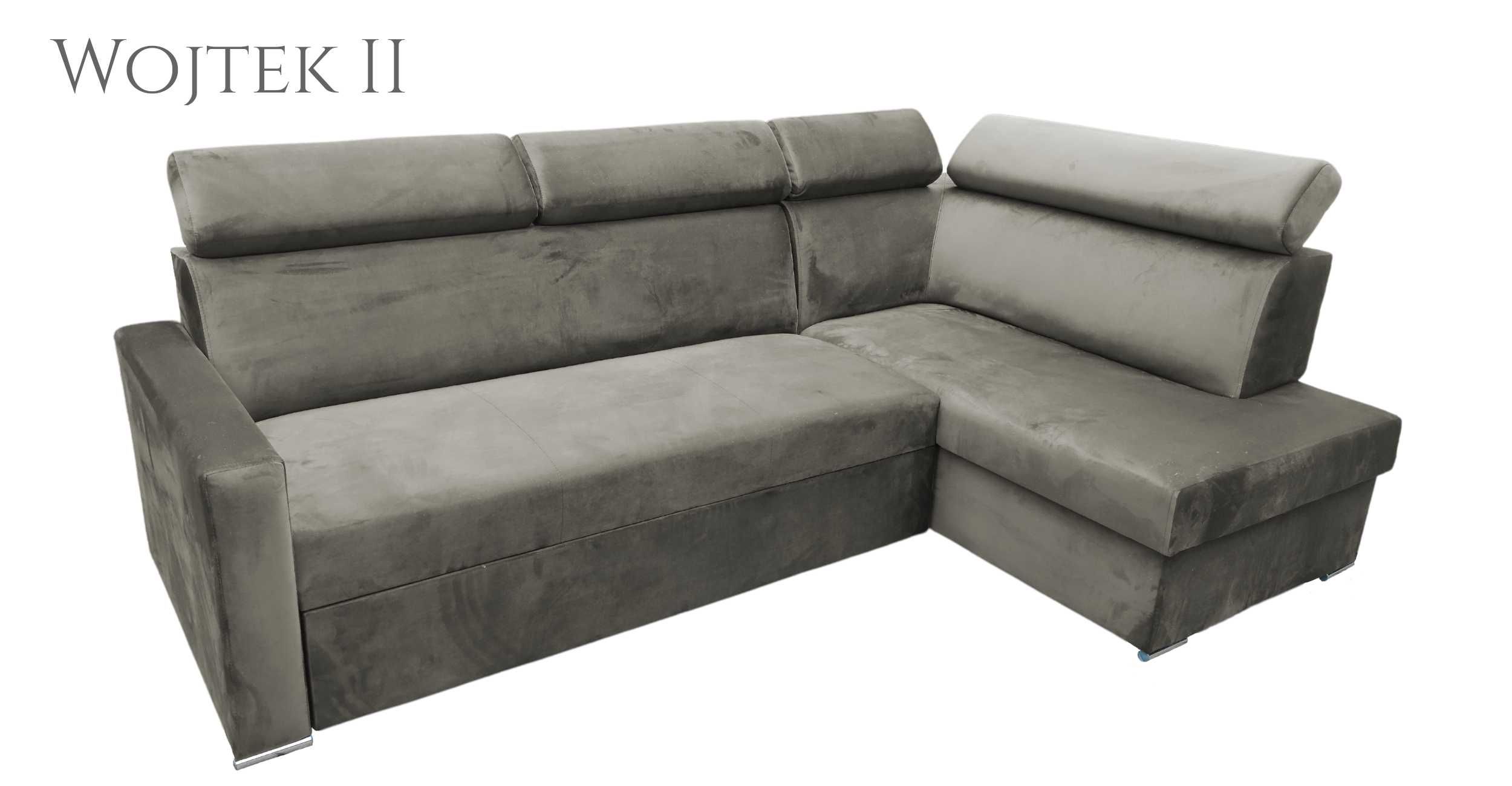 Narożnik sofa Wojtek. Bonell, pojemnik, automat NA WYMIAR moduły