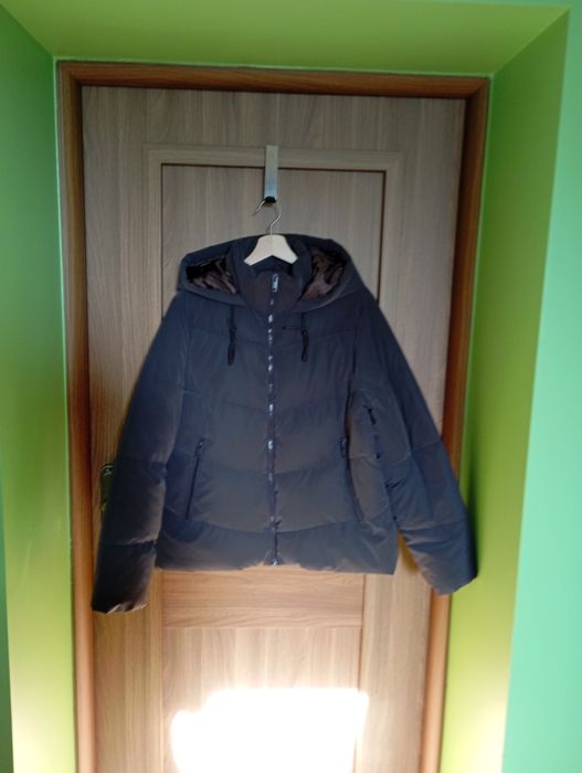 Kurtka damska czekoladowy brąz zimowa L/XL