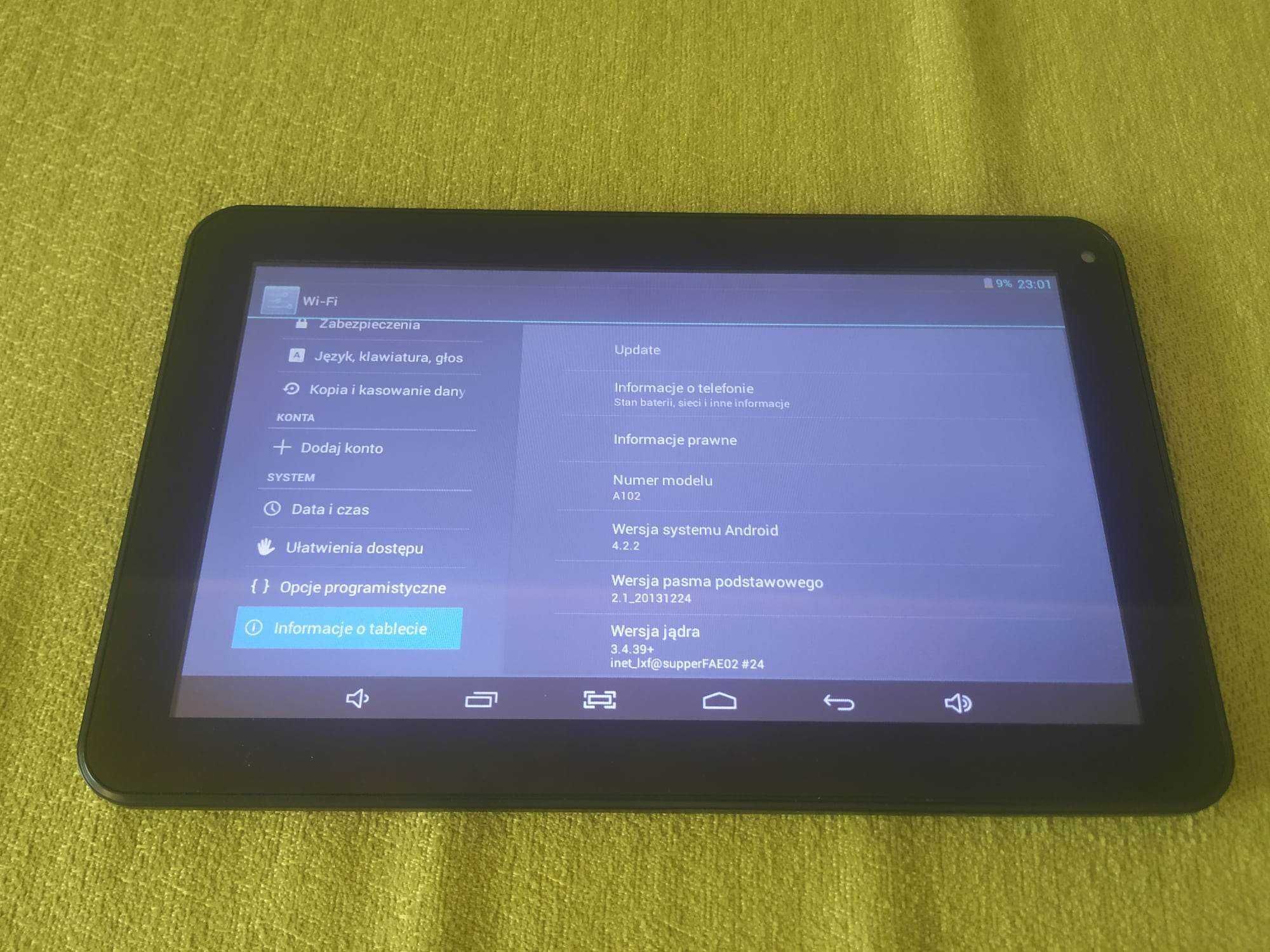 Tablet Allwinner A20