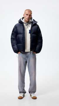 Зимова куртка Zara (L) легка тепла стегана зима пуховик