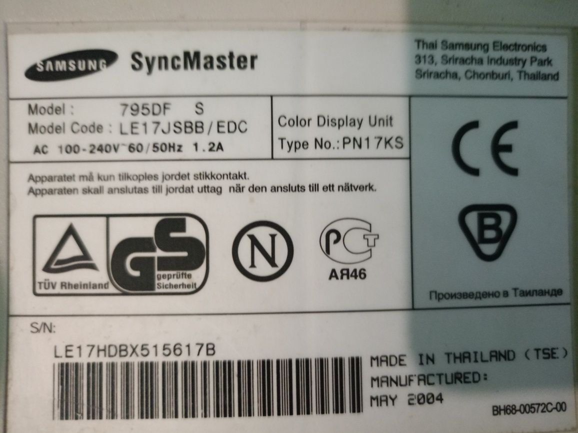 Монітор Samsung SyncMaster 795DF