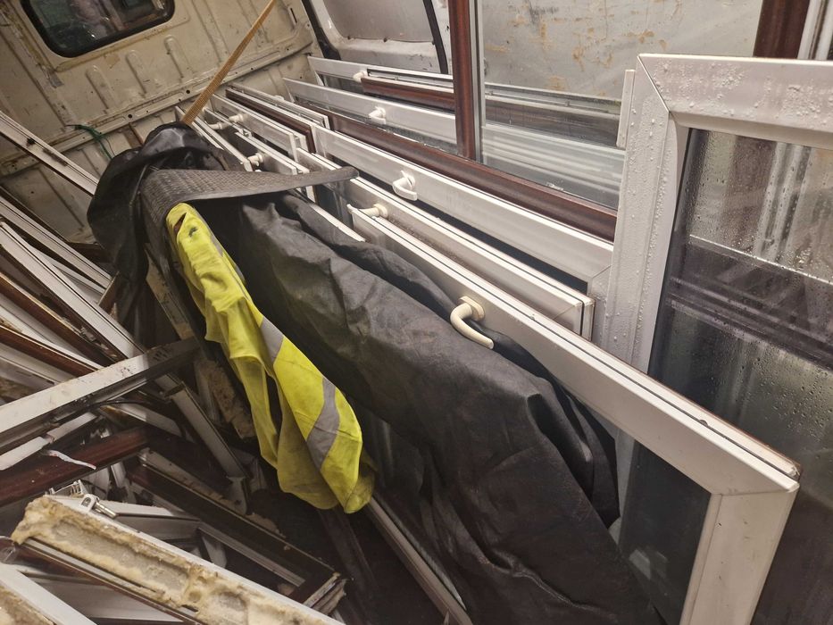 Drzwi balkonowe tarasowe z demontażu- 227 x 160 bez ościeżnic