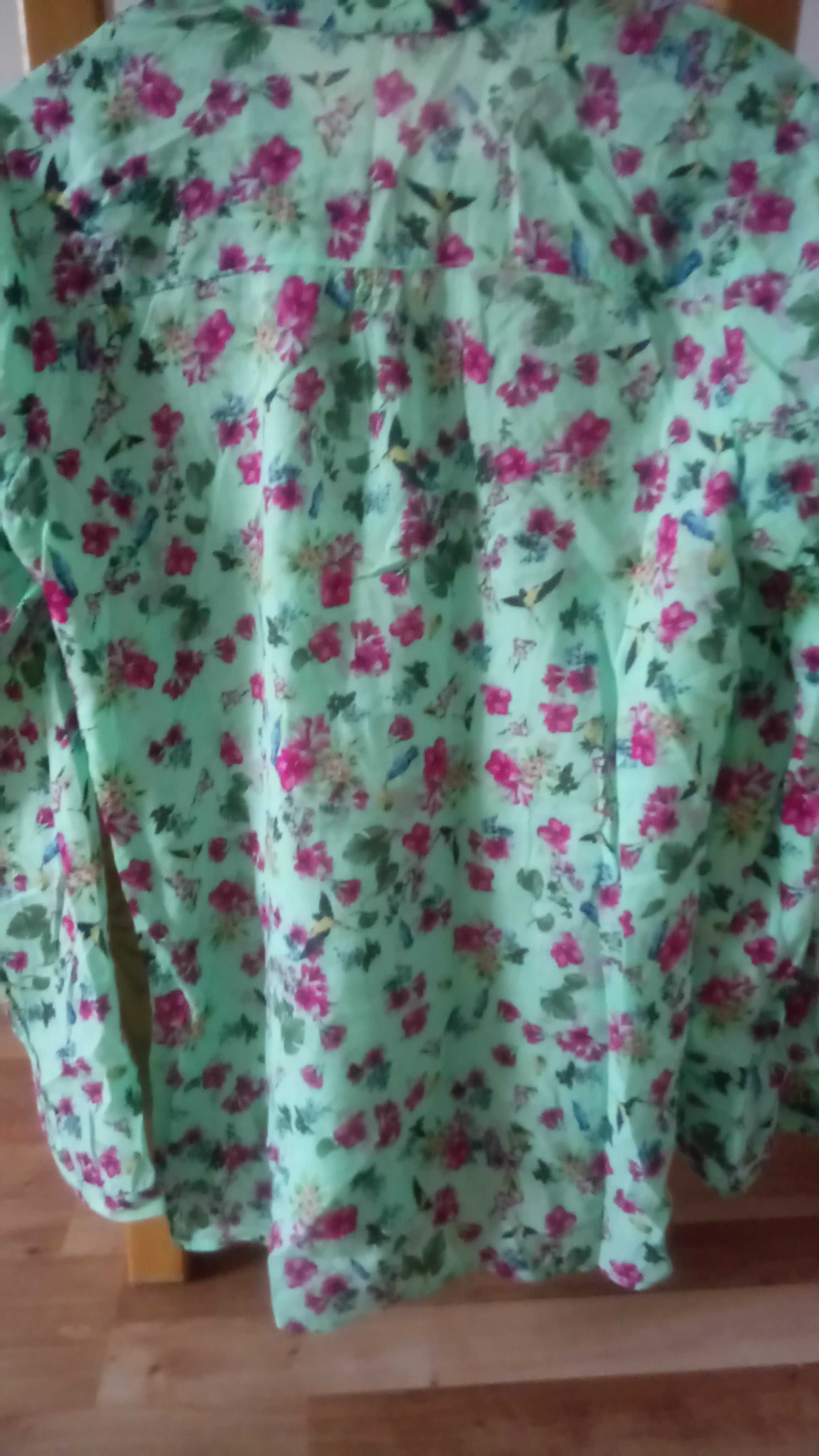 Bluzka koszulowa w kwiaty roz. XS