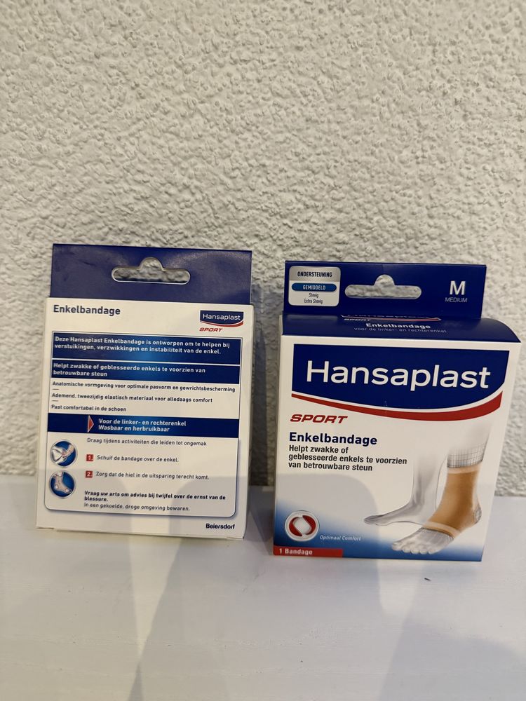 HANSAPLAST Bandaż sportowy na kostkę, rozmiar M – 2 sztuki