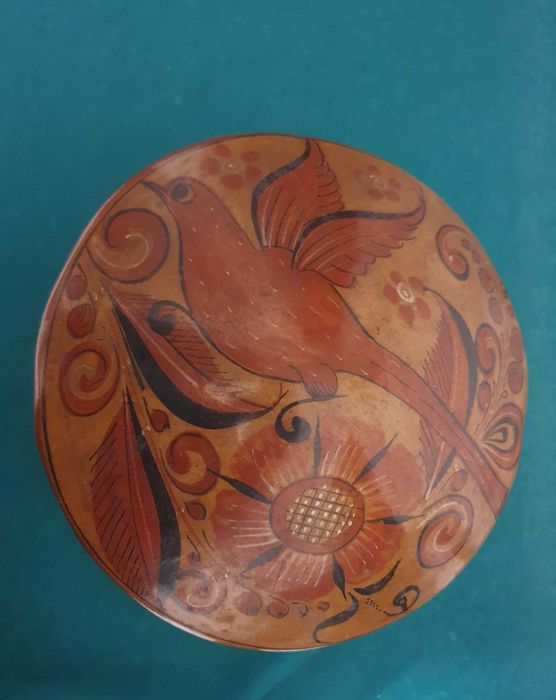 Magnífico Cogumelo decorativo com bela pintura - México