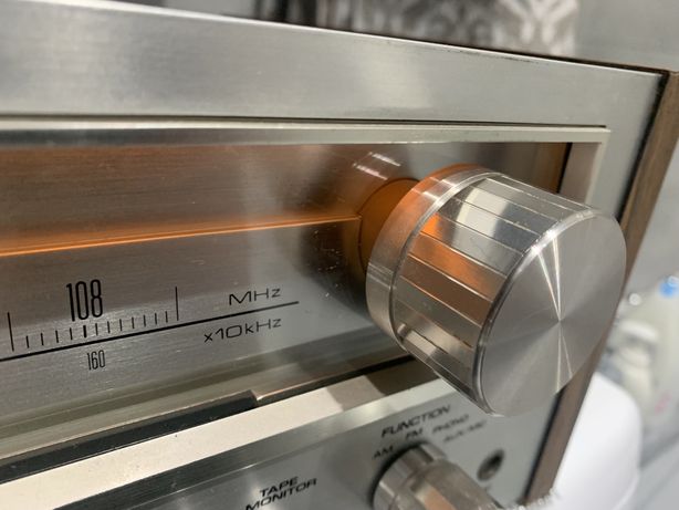 Pioneer Amplituer SX-460 Orange Edit Podświetlecie/Fornit Drewno!