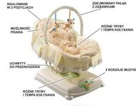 Kołyska automatyczna, leżaczek Fisher Price