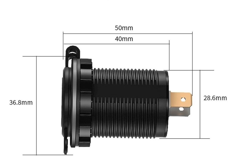 NOVIDADE - Carregador Rápido USB QC 3.0 Amp com interruptor ON/OFF