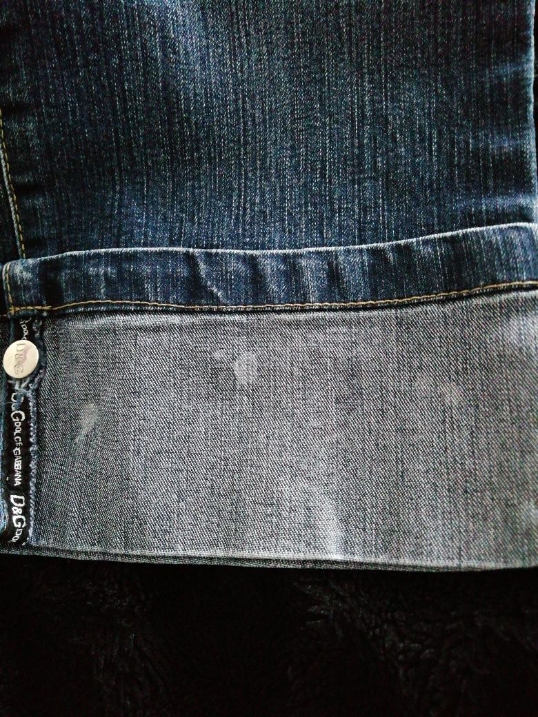 Spodnie DOLCE & GABBANA jeans D&G rybaczki damskie r. 30 S
