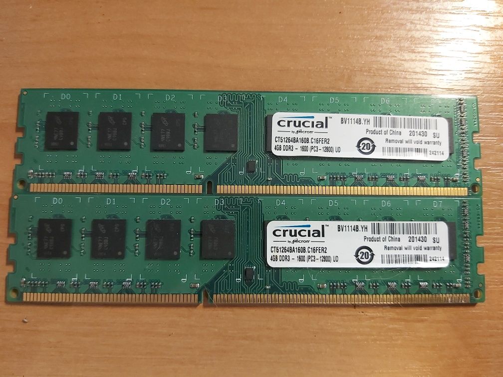 Asus M5A78L-M LE AMD Athlon II 240 Crucial DDR3 8Gb 1600MHz