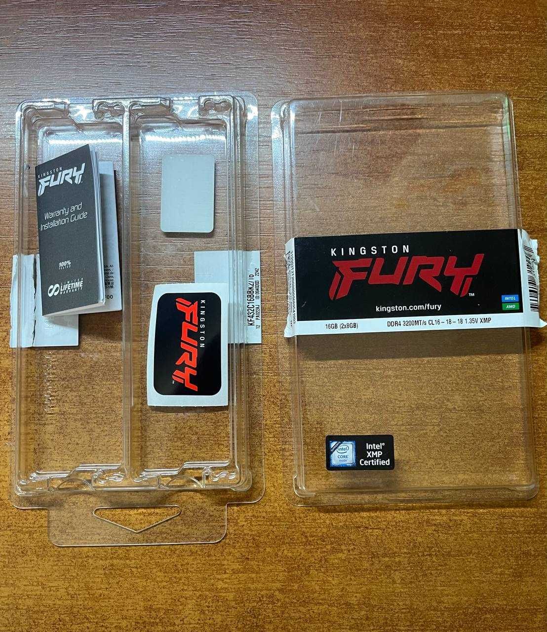 Комплекты DDR4 2x8gb Kingston Fury 3200mhz и Crucial Ballistix 3600