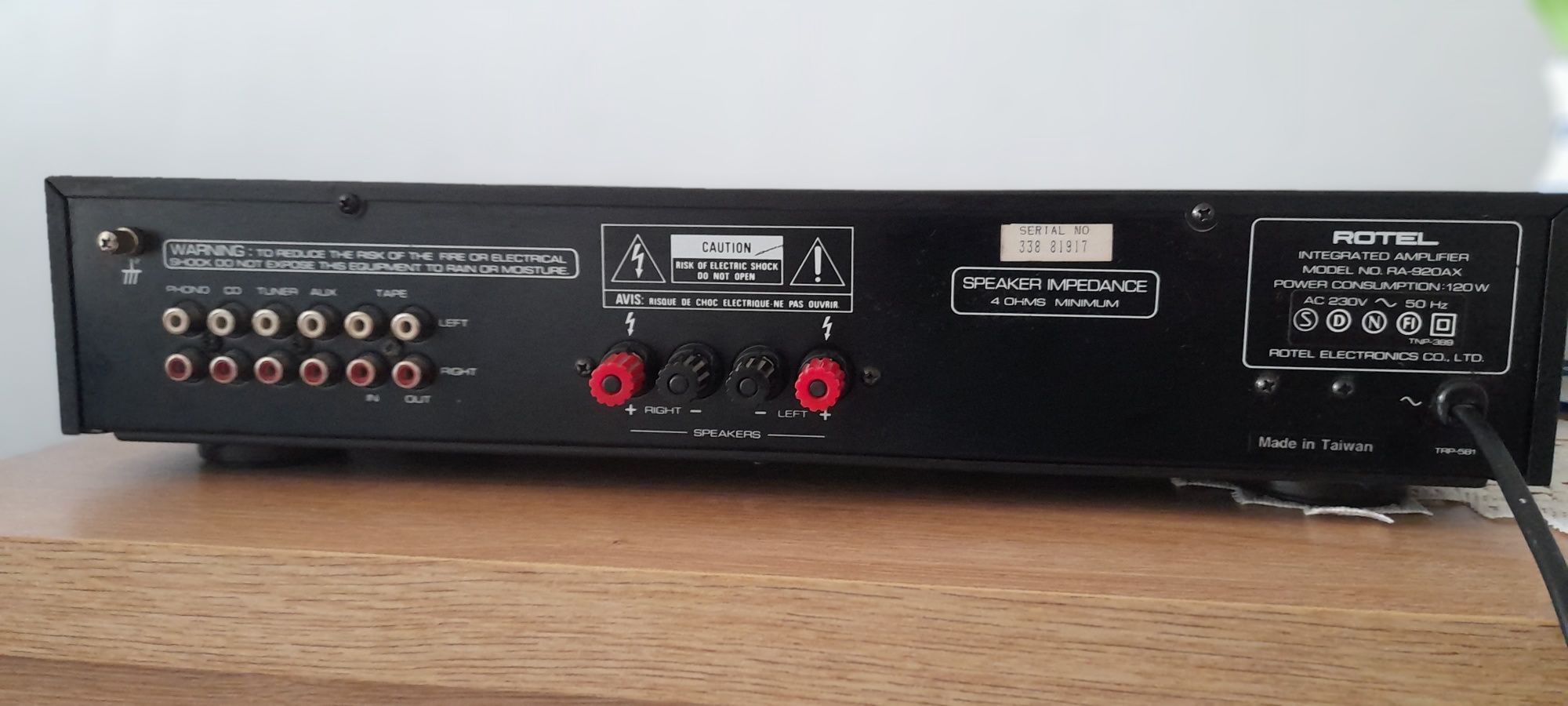 Wzmacniacz rotel ra 920 ax