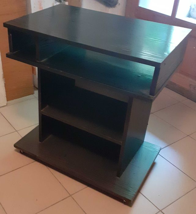 Stolik pod telewizor czarny szafka RTV