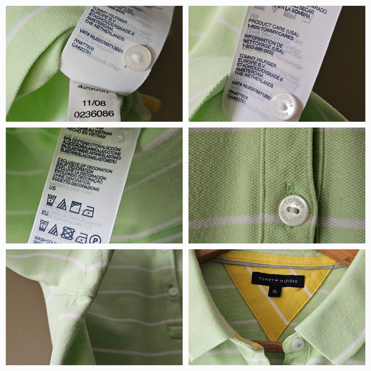 Tommy Hilfiger bluzka koszulka polo damska rozmiar XL