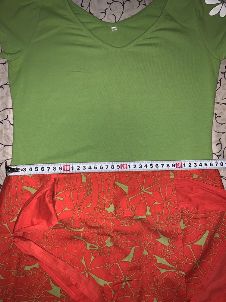 Костюм летний женский юбка футболка комплект