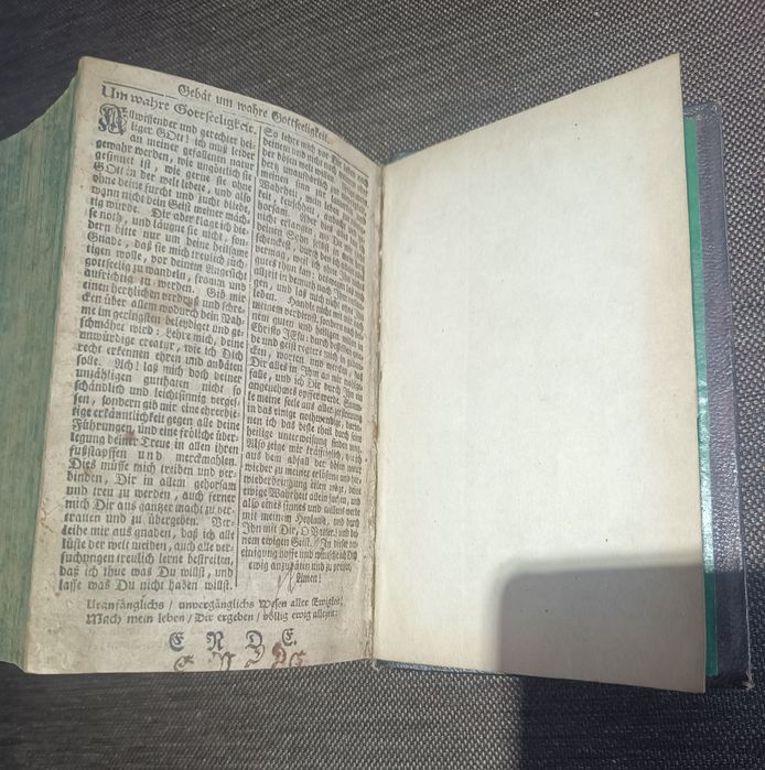 Unikat kolekcjonerski: „Hamburger Gesangbuch” z 1734 r. – Oryginał z e