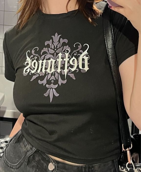 футболка-топ deftones жіноча