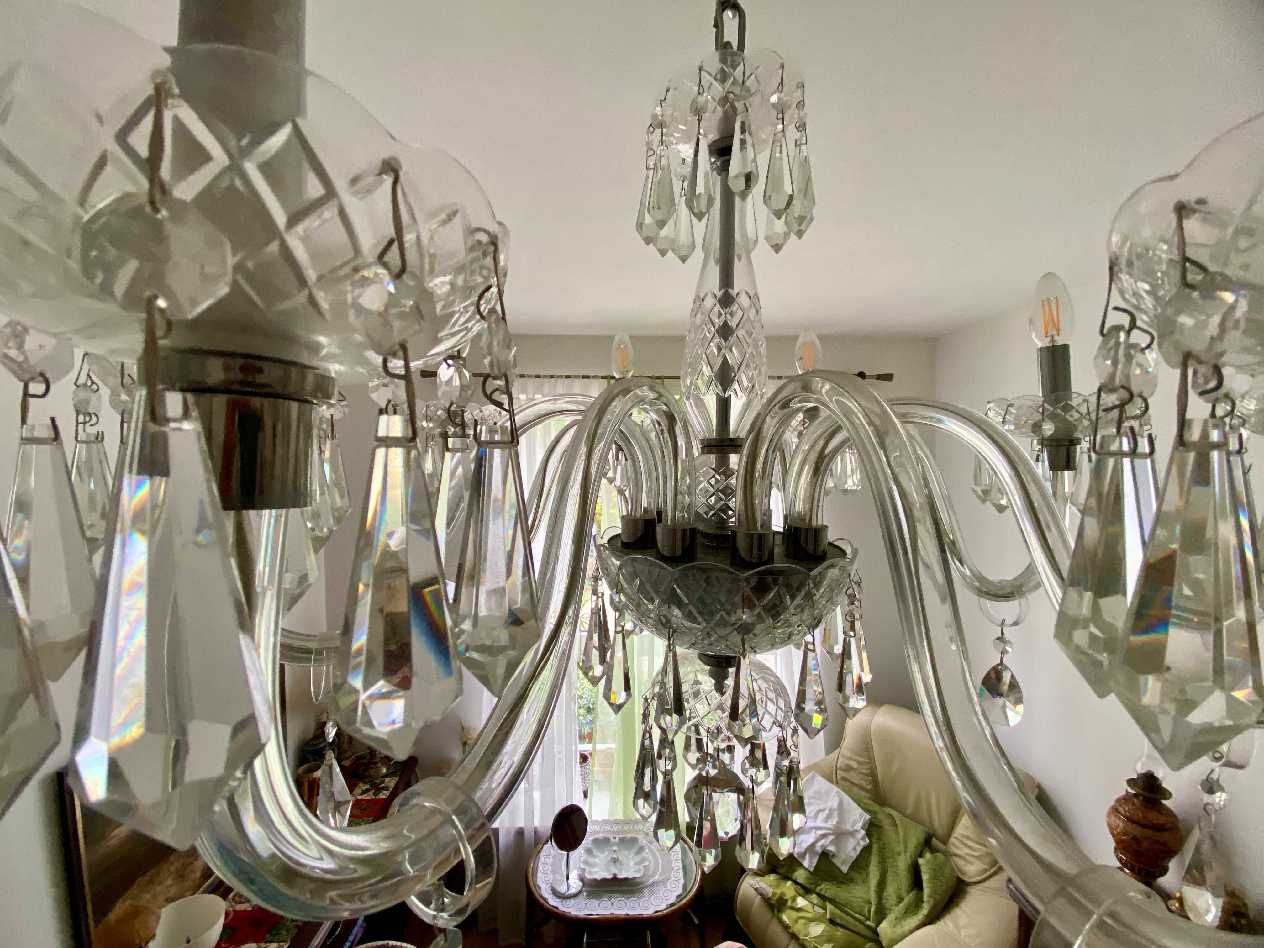 Ekskluzywny Żyrandol Vista Alegre Diamond 8 Ramion Kryształowy