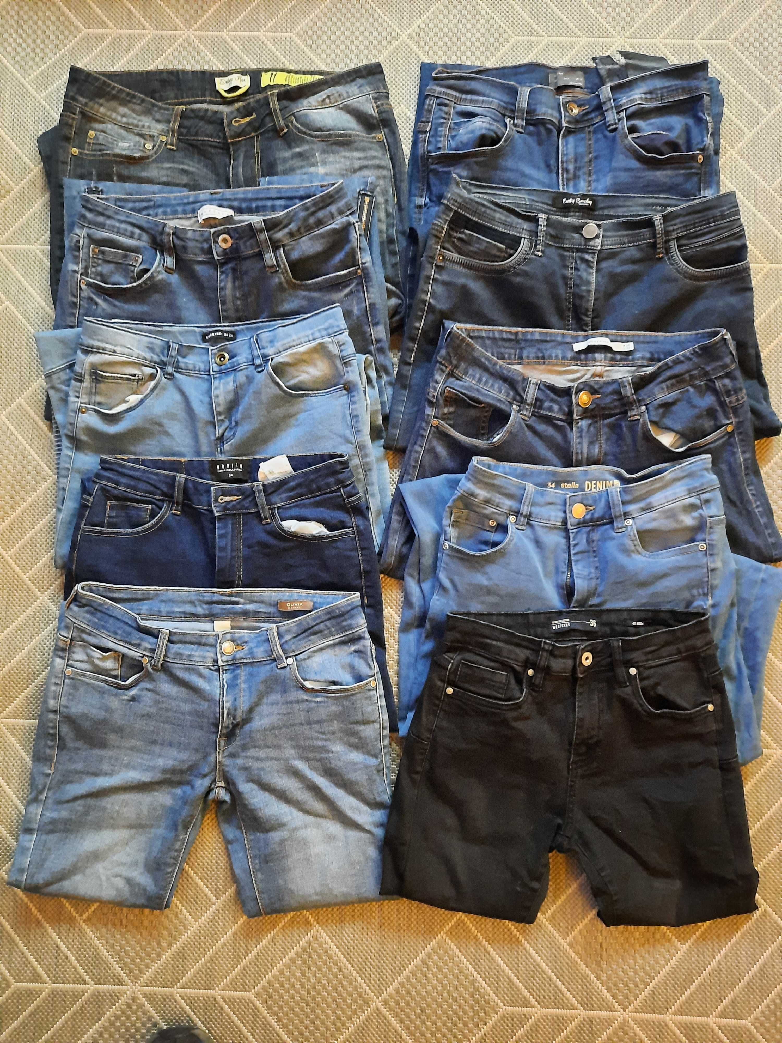 Spodnie jeansowe rozmiar 32-36 Zara,Roservet itp