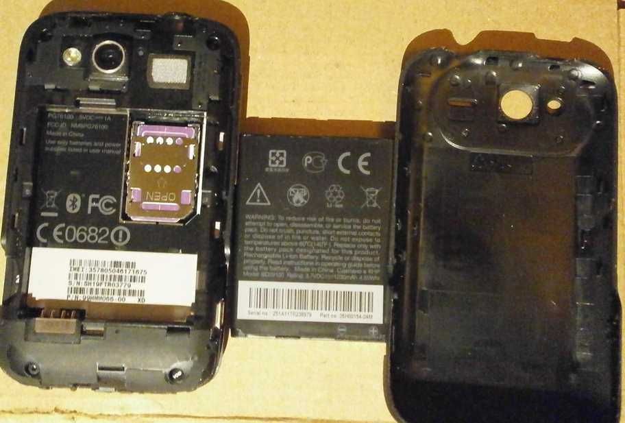 Smartfon HTC Wildfire S A510e, 512 MB / 512 MB 3G czarny. Komplet.