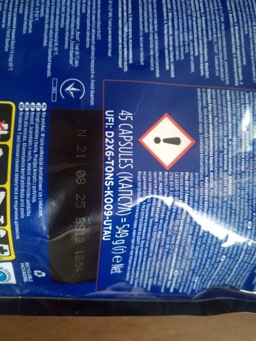 Kapsułki do zmywarki Finish ultimate plus 45caps x 5 opakowań