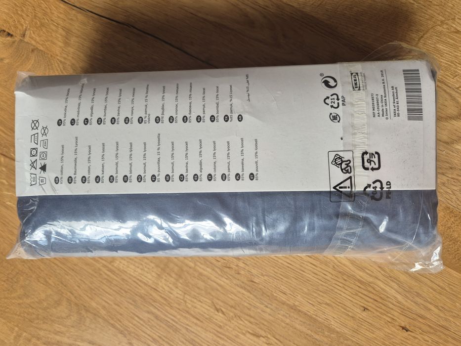 Prześcieradło z gumką Ullvide 180×200 granatowe