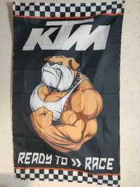 Flaga Unikatowe Transparenty  KTM Moto Sport
